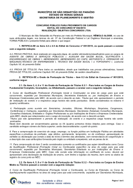 Edital n&deg; 004/2015 - Objetiva Concursos