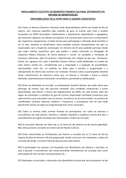 Regulamento Passeio Cultural