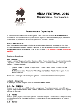 Profissionais - M&iacute;dia Festival