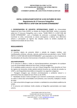 edital- "ufop sob um olhar estrangeiro"