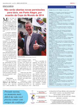 N&atilde;o ser&atilde;o abertas novas permiss&otilde;es para t&aacute;xis, em Porto Alegre