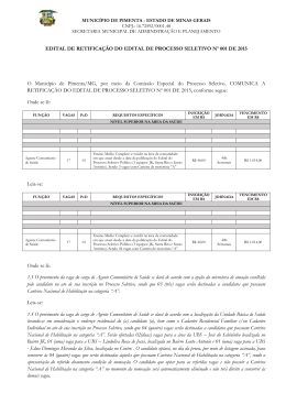 edital de retifica&ccedil;&atilde;o do edital de processo seletivo n&ordm; 001 de 2015