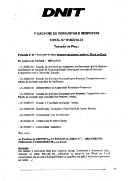 1º Caderno de Perguntas e Respostas