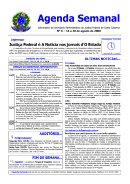 Agenda Semanal 006 - 10-08-2000