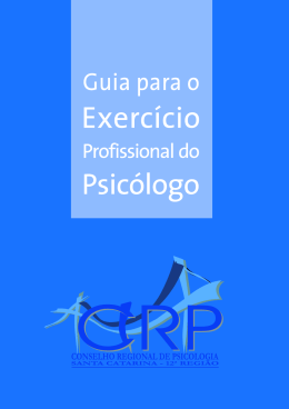 Guia para o Exercício Profissional do Psicólogo