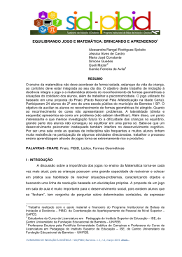 equilibrando jogo e matemática brincando e aprendendo