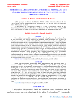 resist&ecirc;ncia &agrave; flex&atilde;o de polipropileno refor&ccedil;ado com n&atilde;o&ndash;tecidos de