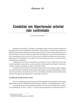 Condutas em hipertensão arterial não controlada