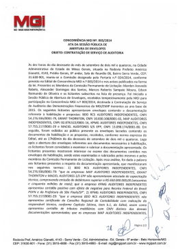 Ata da Sess&atilde;o de Abertura e Habilita&ccedil;&atilde;o
