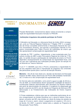 (Informativo Jur\355dico 2 SEMERJ 14-06