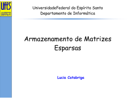 Armazenamento de Matrizes Esparsas