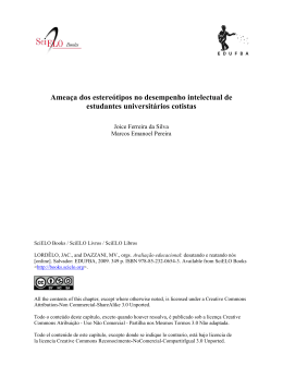 Amea&ccedil;a dos estere&oacute;tipos no desempenho