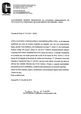 GOIS & MACEDO CONTRUÇÕES E INCORPORAÇÕES LTDA