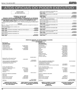 Diário Oficial com notas dos habilitados
