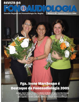 edi&ccedil;&atilde;o 65 - Conselho Regional de Fonoaudiologia