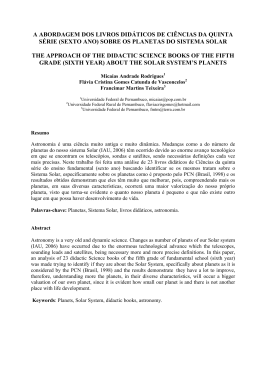 (sexto ano) sobre os planetas do