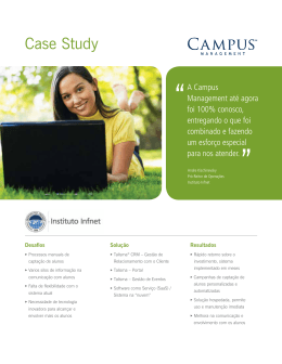 Infnet Estudos de Caso - Campus Management Corp