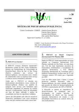 Boletim nº 30 (Abr/Mai/Jun - 2008) - CEBRID