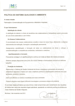 pol&iacute;tica do sistema