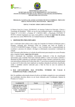 edital n&ordm; 042/2015 &ndash; sele&ccedil;&atilde;o de supervisor de cursos &ndash; nova uni&atilde;o