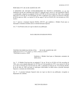 Instrução Especial Nº 51