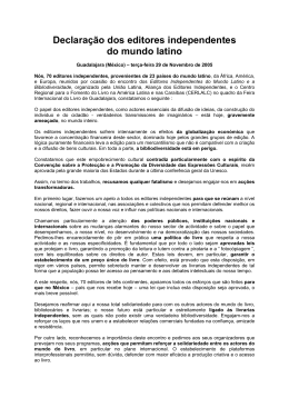 Declara&ccedil;&atilde;o - Planetagora