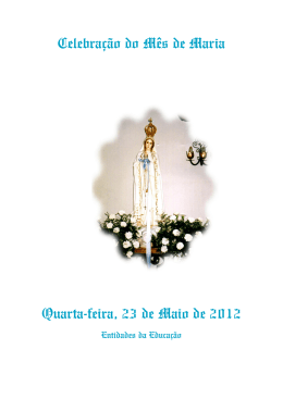 Celebração do Mês de Maria Quarta