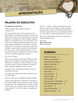 Revista de Missões - Convenção Batista do Rio Grande do Sul