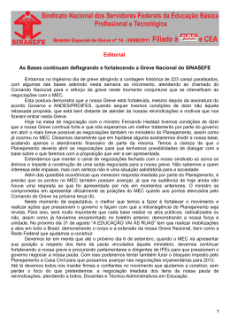Boletim da Greve Nº 14
