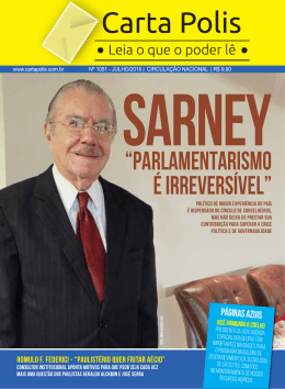 &ldquo;PARLAMENTARISMO &Eacute; IRREVERS&Iacute;VEL&rdquo;