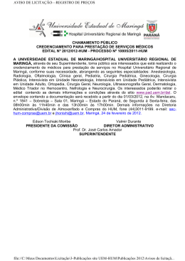 processo nº 10805/2011-hum - Universidade Estadual de Maringá