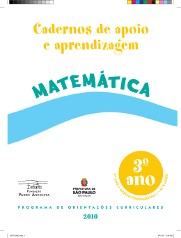MATEMATICA_3ANO_ Aluno - Secretaria Municipal de Educa&ccedil;&atilde;o