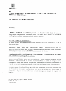 Solicitação Renault - O Crefito-8