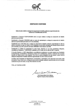 Acordo relativo &agrave; entrega da componente de trabalho aut&oacute;nomo