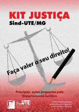 KIT JUSTI&Ccedil;A - sindute mg
