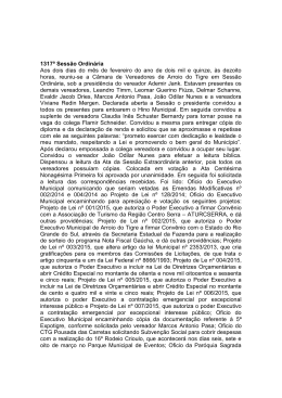 1317&ordf; 02/02/2015 - C&acirc;mara Municipal de Arroio do Tigre