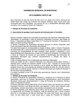 30 de junho de 2001 - C&acirc;mara Municipal de Manteigas