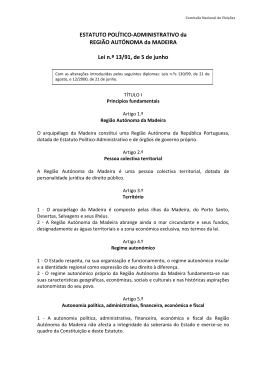 Estatuto Pol&iacute;tico-Administrativo da Regi&atilde;o Aut&oacute;noma da Madeira