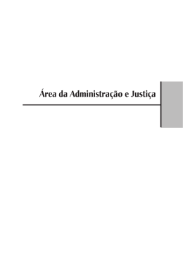 &Aacute;rea da Administra&ccedil;&atilde;o e Justi&ccedil;a