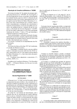 Decreto Regulamentar n.&ordm; 1/2008, de 10 de Janeiro