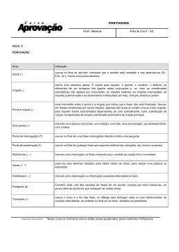 PORTUGUES Prof. Helena Policia Civil - SC