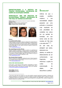 Do n&atilde;o mais, da - Revista de Terapia Ocupacional Galicia