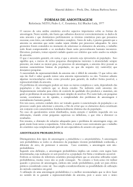 Formas de amostragem