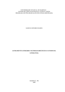 Disserta&ccedil;&atilde;o completa - Programa de P&oacute;s-Gradua&ccedil;&atilde;o em Letras