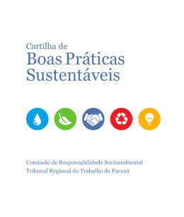 Boas Práticas Sustentáveis - Portal de Compras do Governo