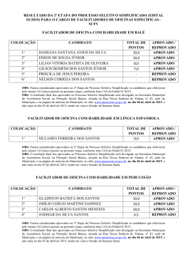 edital 01/2015 - Agência Notícias de Socorro