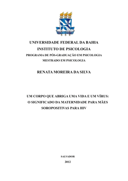 UNIVERSIDADE FEDERAL DA BAHIA INSTITUTO DE