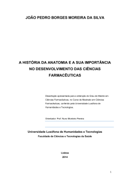 JO&Atilde;O PEDRO BORGES MOREIRA DA SILVA A HIST&Oacute;RIA