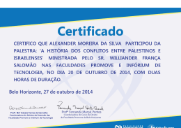 Texto Texto CERTIFICO QUE ALEXANDER MOREIRA DA SILVA