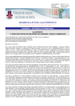 entrância intermediaria 985 - Tribunal de Justiça do Estado da Bahia